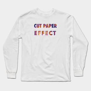 Cut Paper Effect Long Sleeve T-Shirt